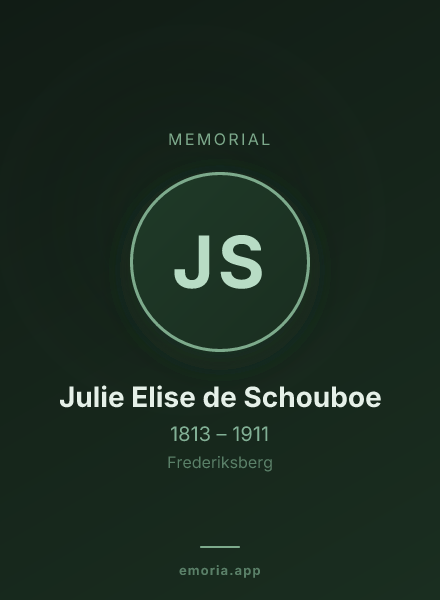 Memorial portrait of Julie Elise de Schouboe