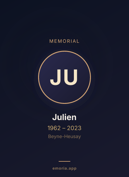Memorial portrait of Julien