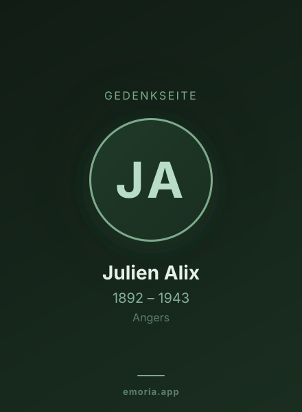 Gedenkportrait von Julien Alix