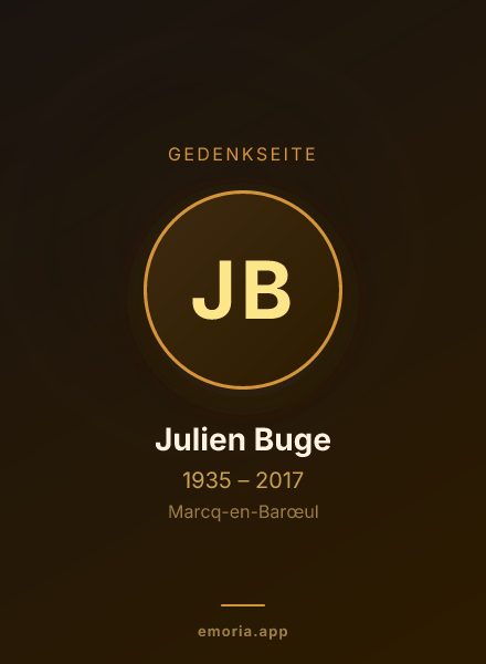 Gedenkportrait von Julien Buge