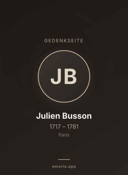 Gedenkportrait von Julien Busson
