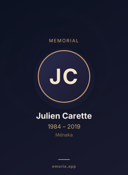 Memorial portrait of Julien Carette