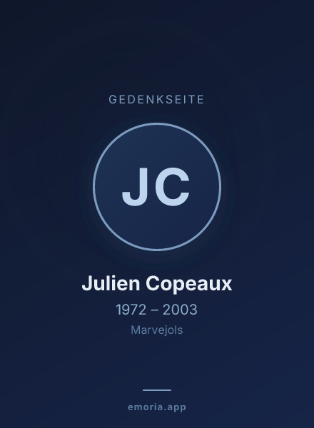 Gedenkportrait von Julien Copeaux