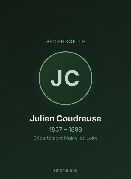 Gedenkportrait von Julien Coudreuse