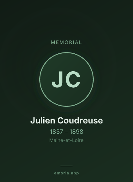 Memorial portrait of Julien Coudreuse