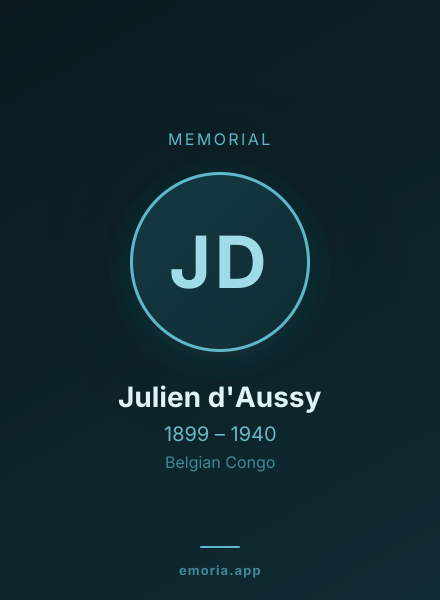 Memorial portrait of Julien d'Aussy