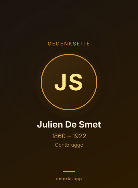 Gedenkportrait von Julien De Smet
