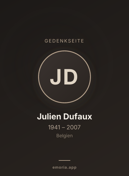 Gedenkportrait von Julien Dufaux