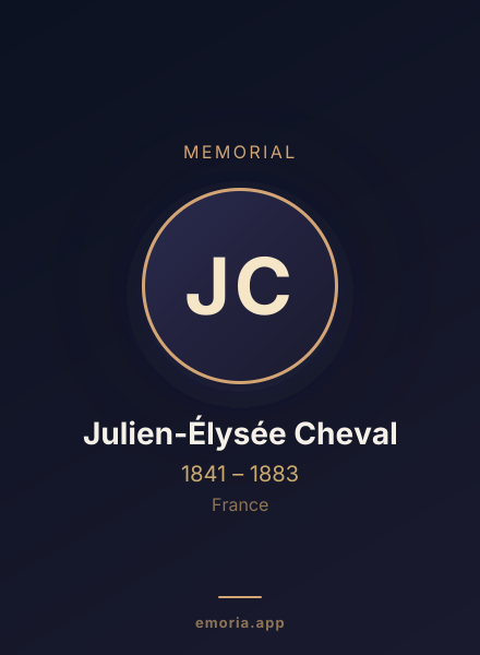 Memorial portrait of Julien-Élysée Cheval