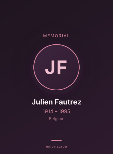 Memorial portrait of Julien Fautrez