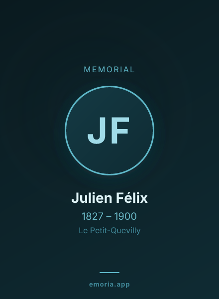 Memorial portrait of Julien Félix