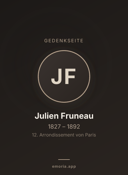 Gedenkportrait von Julien Fruneau