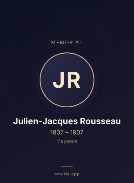 Memorial portrait of Julien-Jacques Rousseau