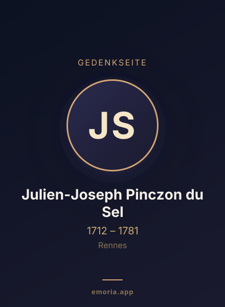 Gedenkportrait von Julien-Joseph Pinczon du Sel