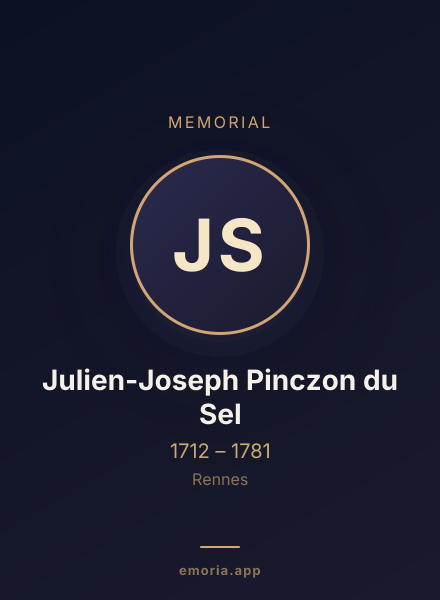 Memorial portrait of Julien-Joseph Pinczon du Sel