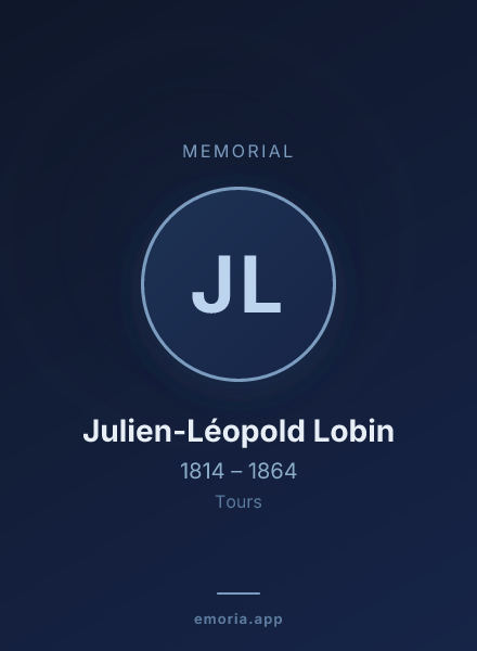 Memorial portrait of Julien-Léopold Lobin