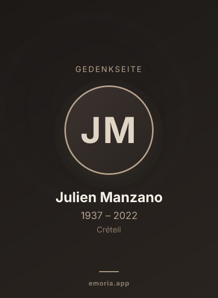 Gedenkportrait von Julien Manzano