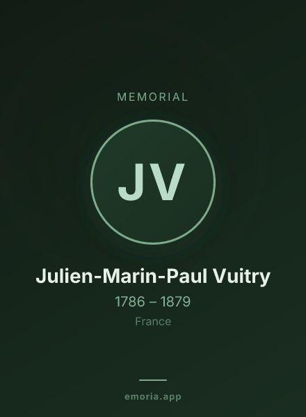 Memorial portrait of Julien-Marin-Paul Vuitry