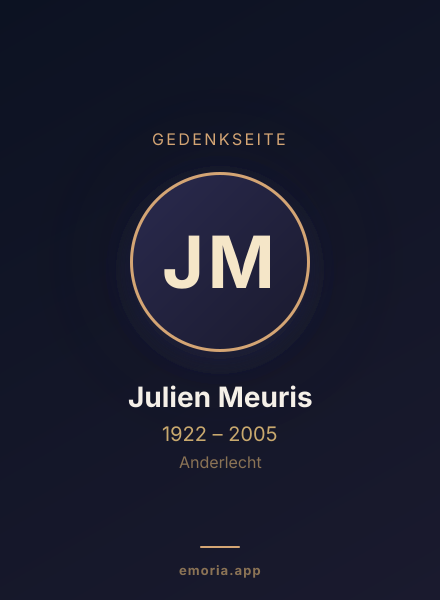 Gedenkportrait von Julien Meuris