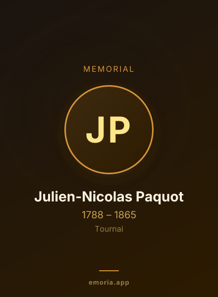 Memorial portrait of Julien-Nicolas Paquot