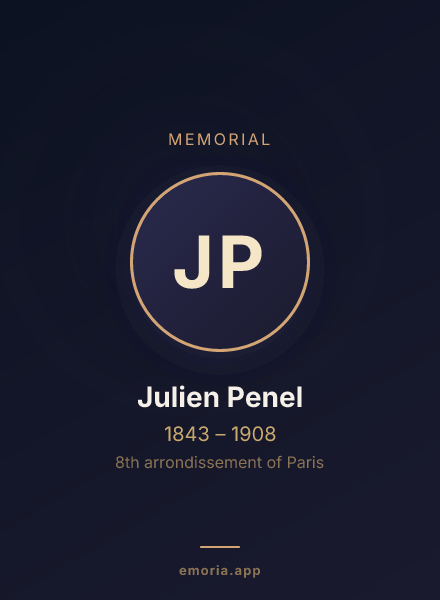 Memorial portrait of Julien Penel