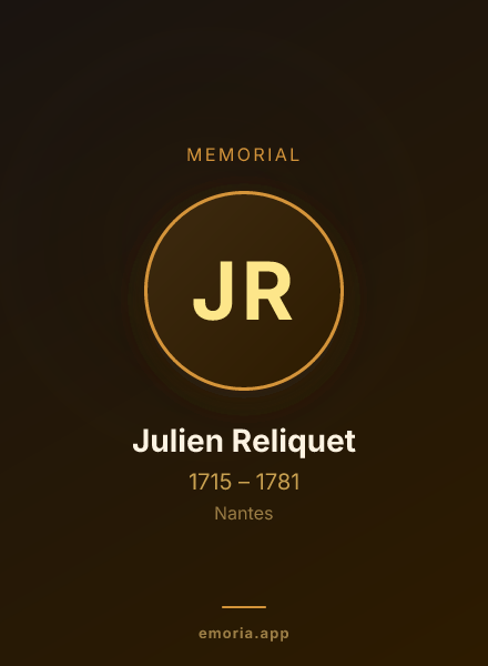 Memorial portrait of Julien Reliquet