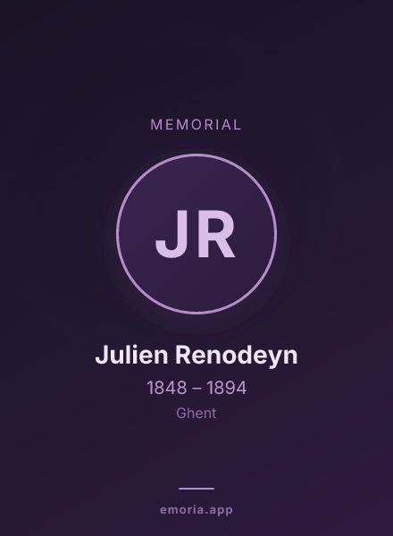 Memorial portrait of Julien Renodeyn