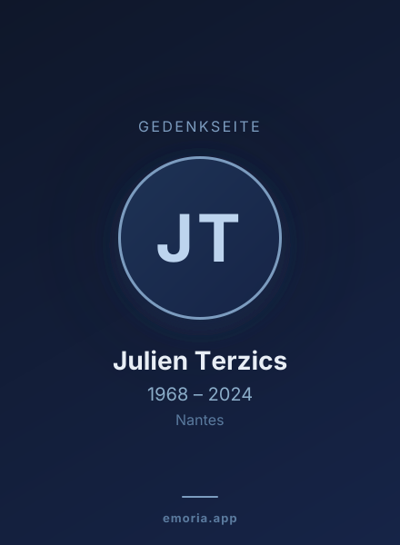 Gedenkportrait von Julien Terzics
