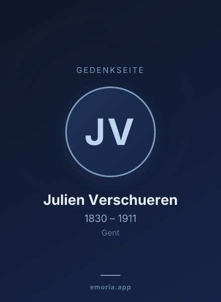 Gedenkportrait von Julien Verschueren