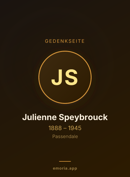 Gedenkportrait von Julienne Speybrouck
