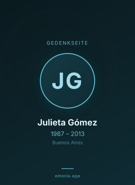 Gedenkportrait von Julieta Gómez