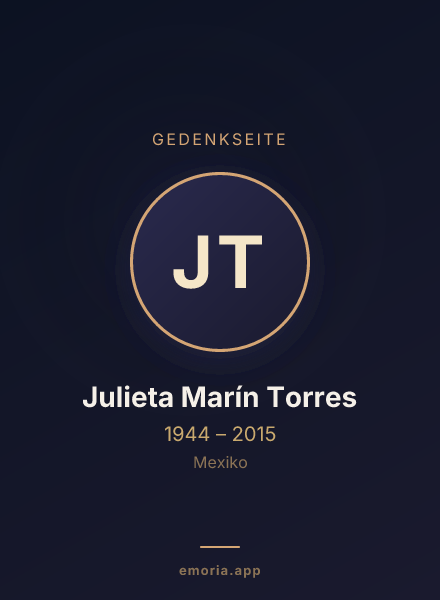 Gedenkportrait von Julieta Marín Torres