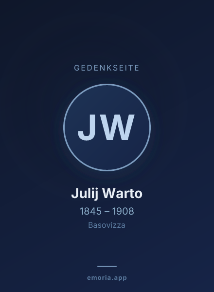Gedenkportrait von Julij Warto