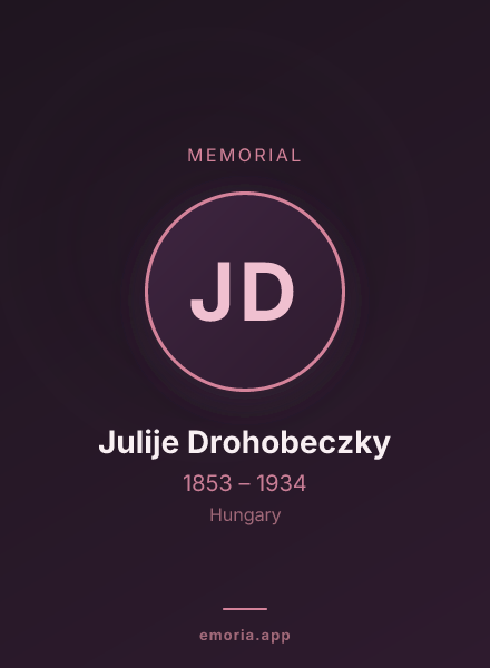 Memorial portrait of Julije Drohobeczky