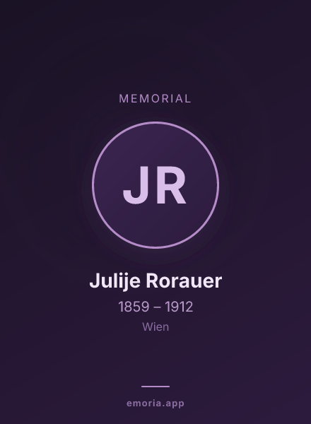 Memorial portrait of Julije Rorauer