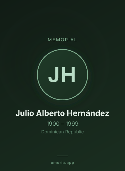 Memorial portrait of Julio Alberto Hernández