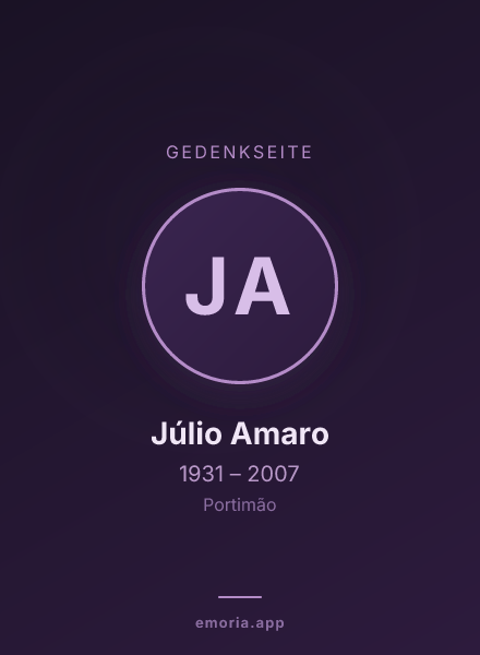 Gedenkportrait von Júlio Amaro