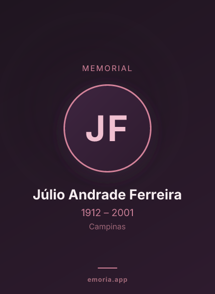 Memorial portrait of Júlio Andrade Ferreira