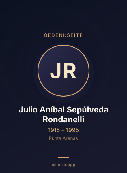 Gedenkportrait von Julio Aníbal Sepúlveda Rondanelli