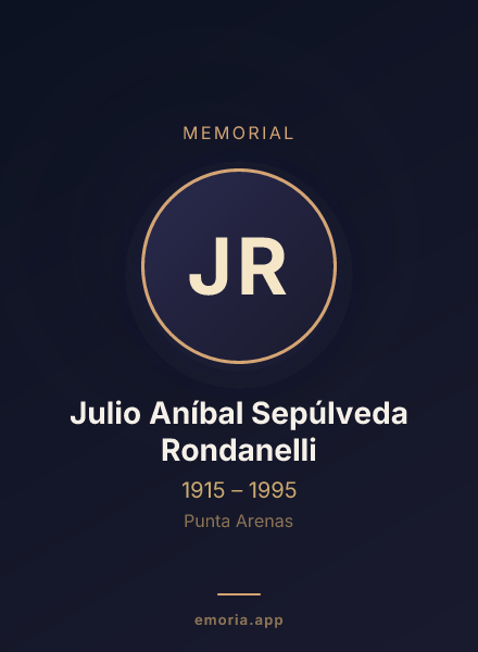 Memorial portrait of Julio Aníbal Sepúlveda Rondanelli