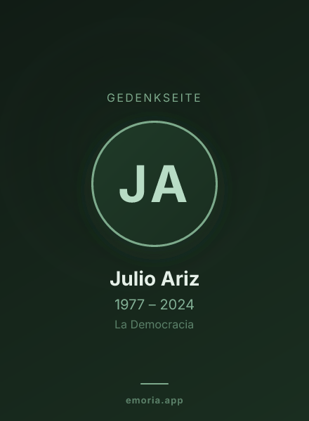 Gedenkportrait von Julio Ariz
