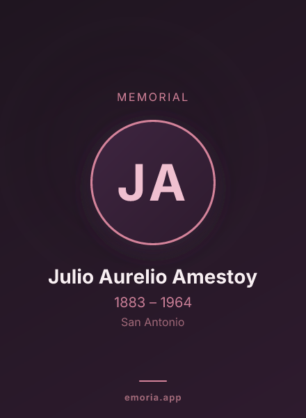 Memorial portrait of Julio Aurelio Amestoy