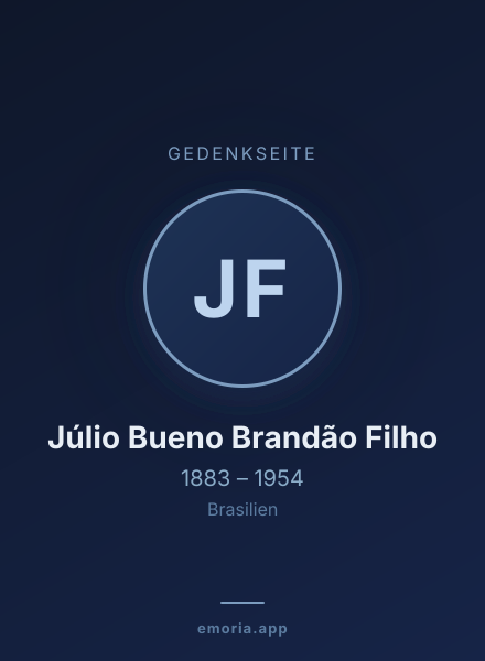 Gedenkportrait von Júlio Bueno Brandão Filho