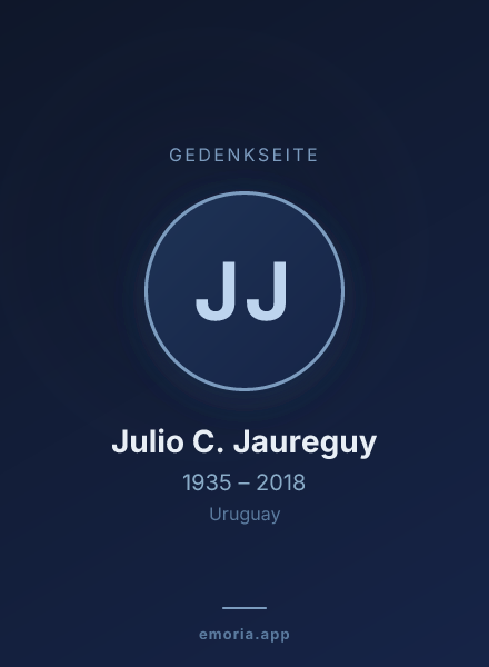 Gedenkportrait von Julio C. Jaureguy