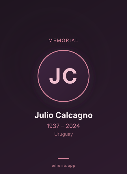 Memorial portrait of Julio Calcagno