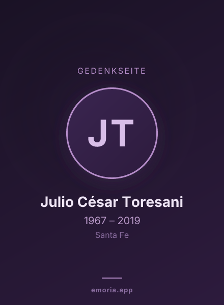 Gedenkportrait von Julio César Toresani