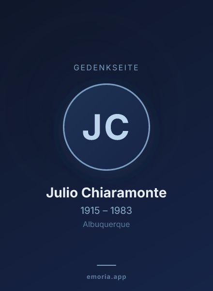 Gedenkportrait von Julio Chiaramonte