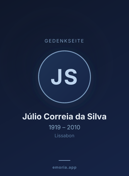 Gedenkportrait von Júlio Correia da Silva
