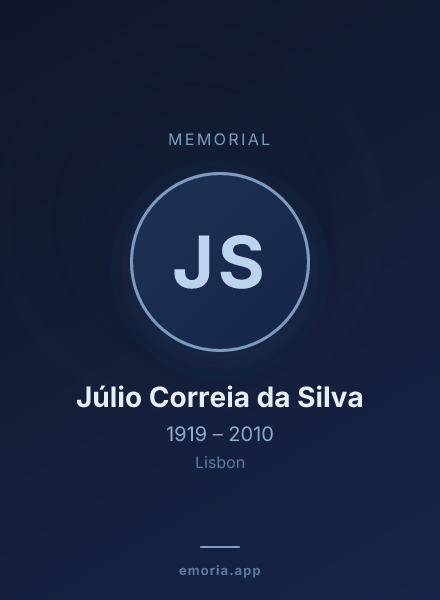 Memorial portrait of Júlio Correia da Silva