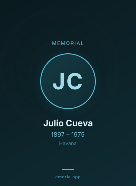 Memorial portrait of Julio Cueva